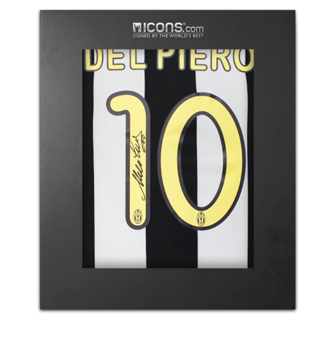 Alessandro Del Piero Back Signed Juventus 2008-09 Home Shirt In