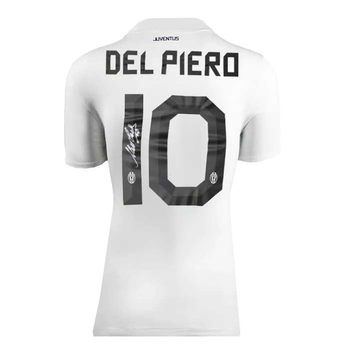 Alessandro Del Piero Back Signed Juventus 2007-08 Away Shirt In