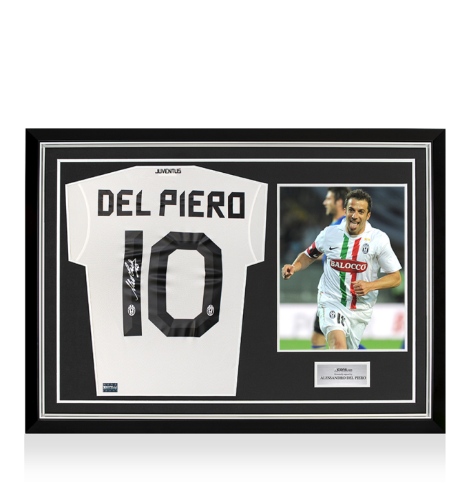 Alessandro Del Piero Back Signed Juventus 2007-08 Away Shirt In