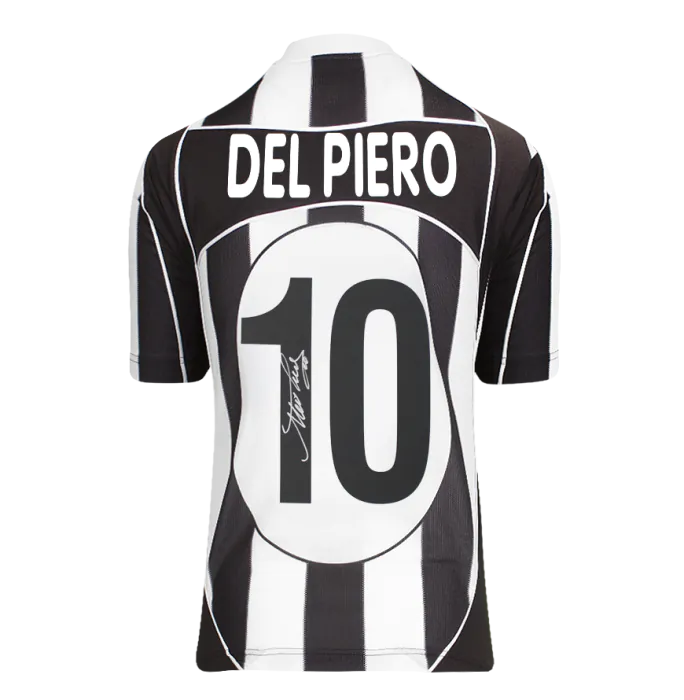 Alessandro Del Piero Back Signed Juventus 2002-03 Home Shirt In