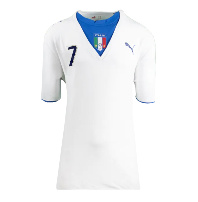 Alessandro Del Piero Back Signed Italy 2006 Away Shirt - 