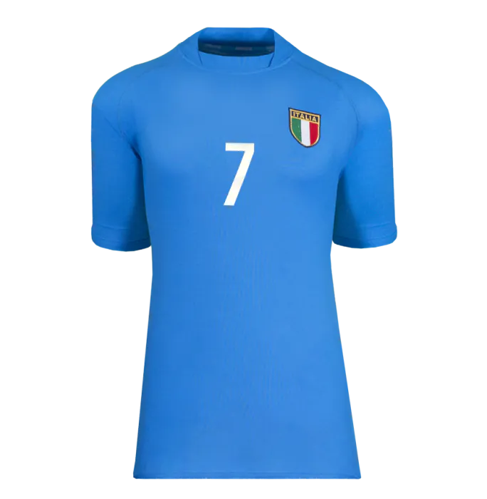Alessandro Del Piero Back Signed Italy 2002 Home Shirt In Hero