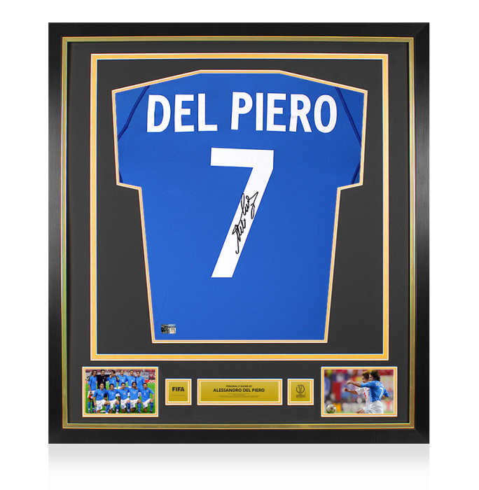 Alessandro Del Piero Official 2002 FIFA World Cup™ Back Signed and
