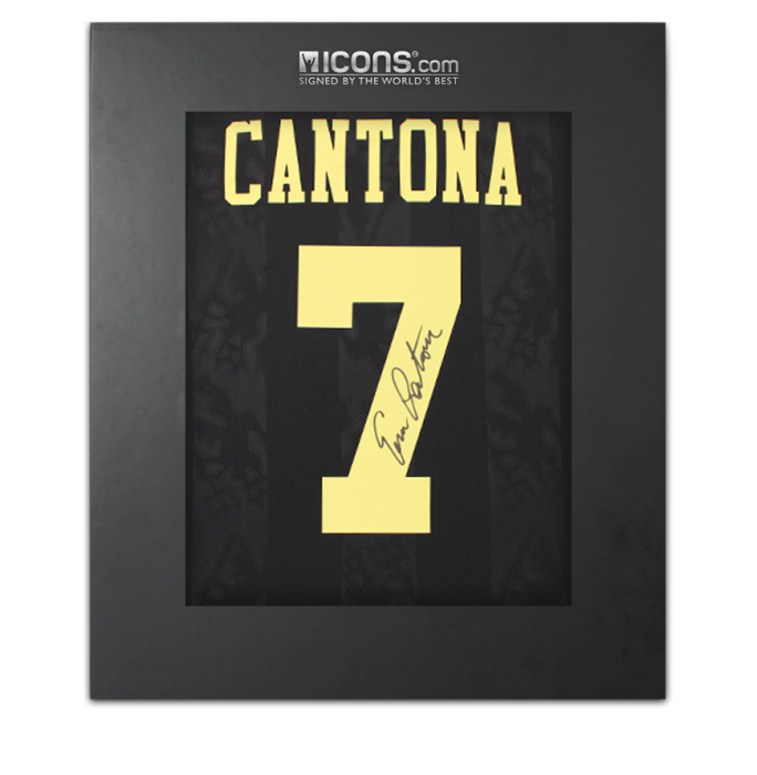 Eric Cantona Back Signed Manchester United 2025-26 Third Shirt In