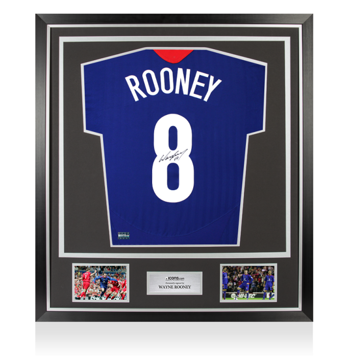 Wayne Rooney Back Signed Manchester United 2005-06 Home Shirt In