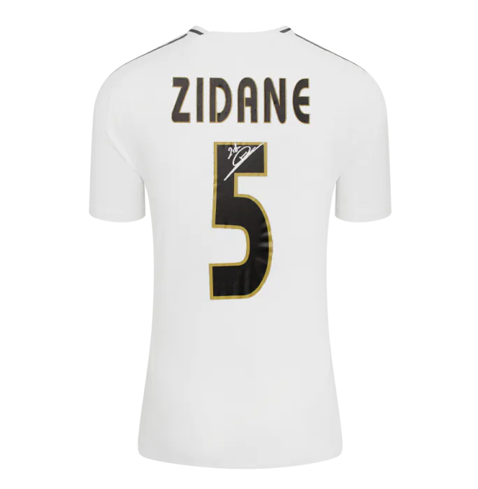 Zinedine Zidane Official UEFA Champions League Back Signed and