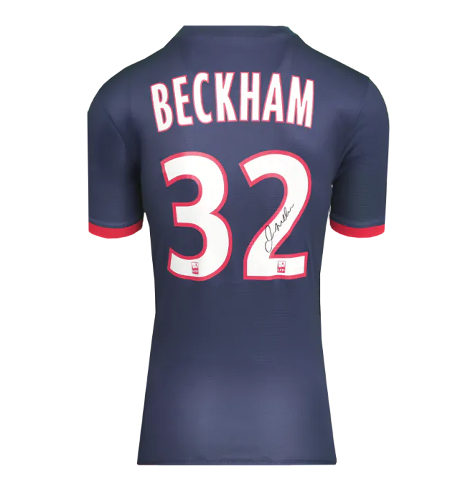 David Beckham Official UEFA Champions League Back Signed and