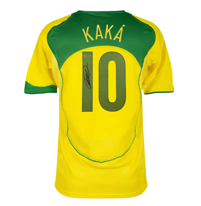 [激レア]00s  KAKA PALLONE D'ORO Tシャツ Kaka Official Ballon d'Or™ Back Signed and Hero Framed Brazil 2004