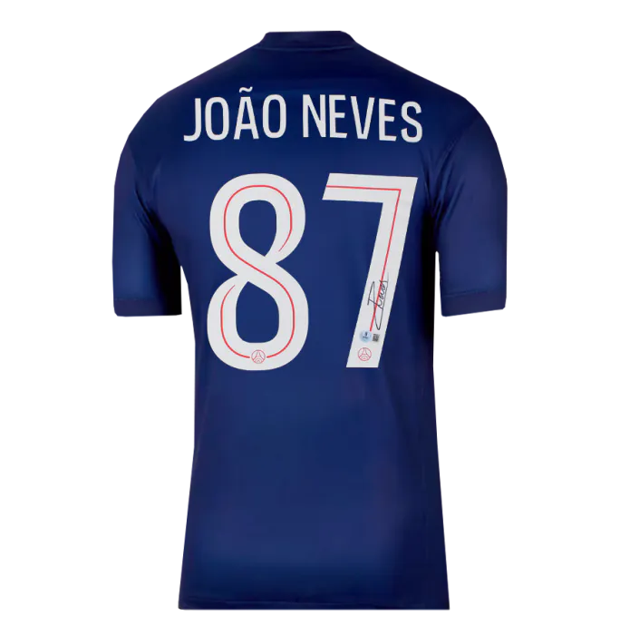 Joao Neves Official UEFA Champions League Back Signed and Hero