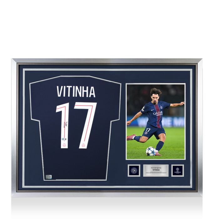 Vitinha Official UEFA Champions League Back Signed and Hero Framed
