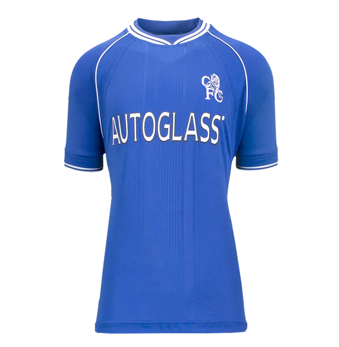Jimmy Floyd Hasselbaink Back Signed Chelsea 2000 Home Shirt