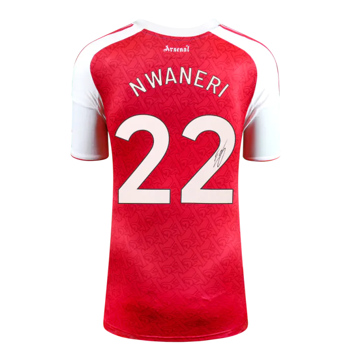 Ethan Nwaneri Official UEFA Champions League Back Signed and