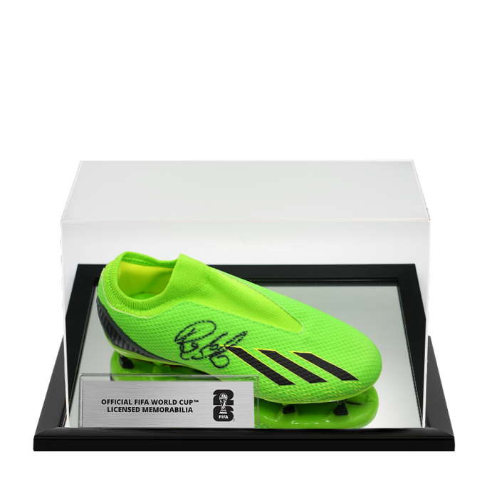 Raphinha Official 2026 FIFA World Cup™ Signed Adidas Green Boot In