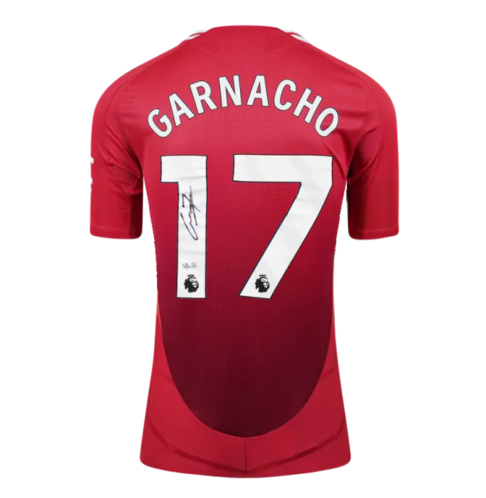 Alejandro Garnacho Official Manchester United Back Signed and