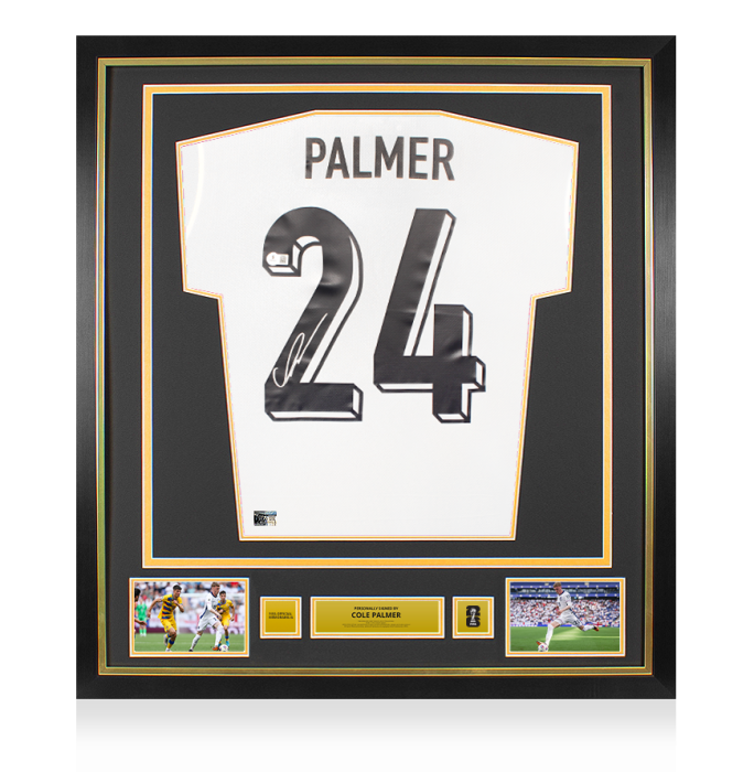 Cole Palmer Official 2026 FIFA World Cup™ Back Signed and Framed