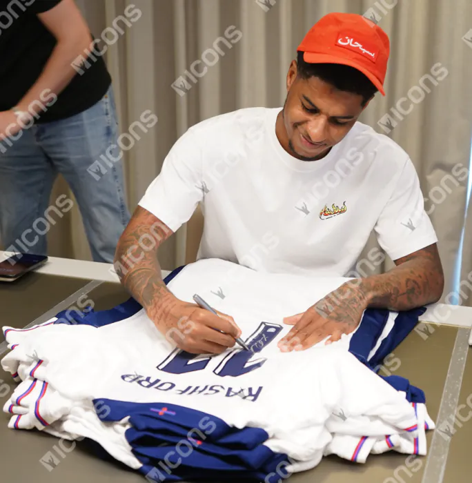 Marcus Rashford Signed England Shirt | Official World Cup