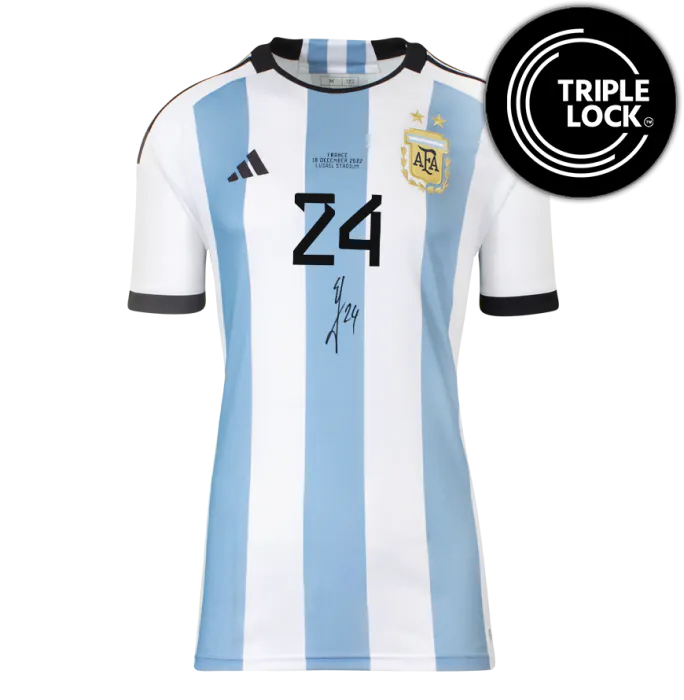 Enzo Fernandez Official FIFA World Cup™ Front Signed Argentina