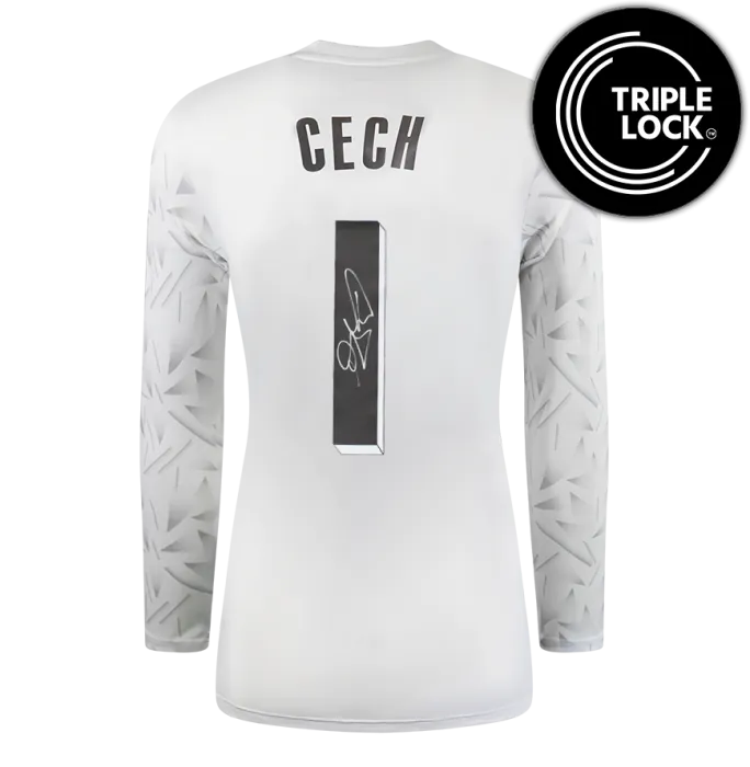 Petr Cech Official UEFA Champions League Back Autographed and