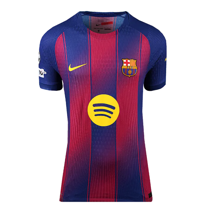 Lamine Yamal Official FC Barcelona Back Signed and Framed 2025-26
