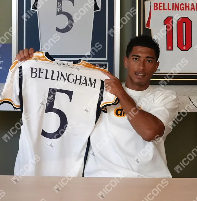 Jude Bellingham Official UEFA Champions League Back Signed Real