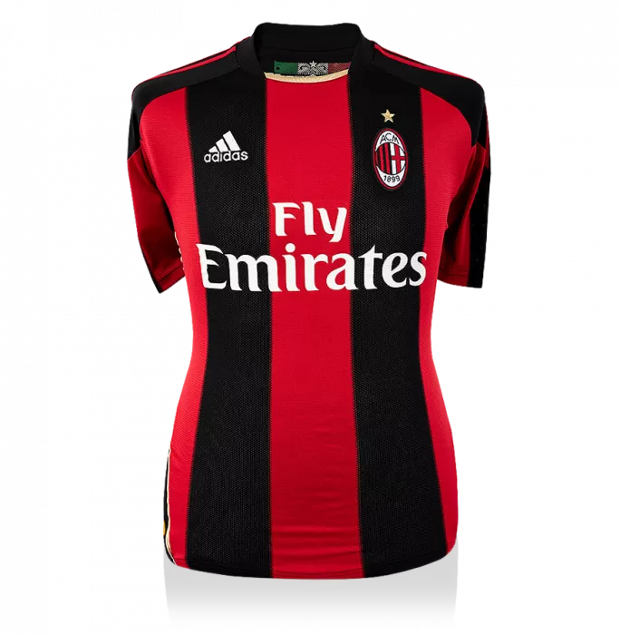 Andrea Pirlo Signed AC Milan 2010-11 Home Shirt
