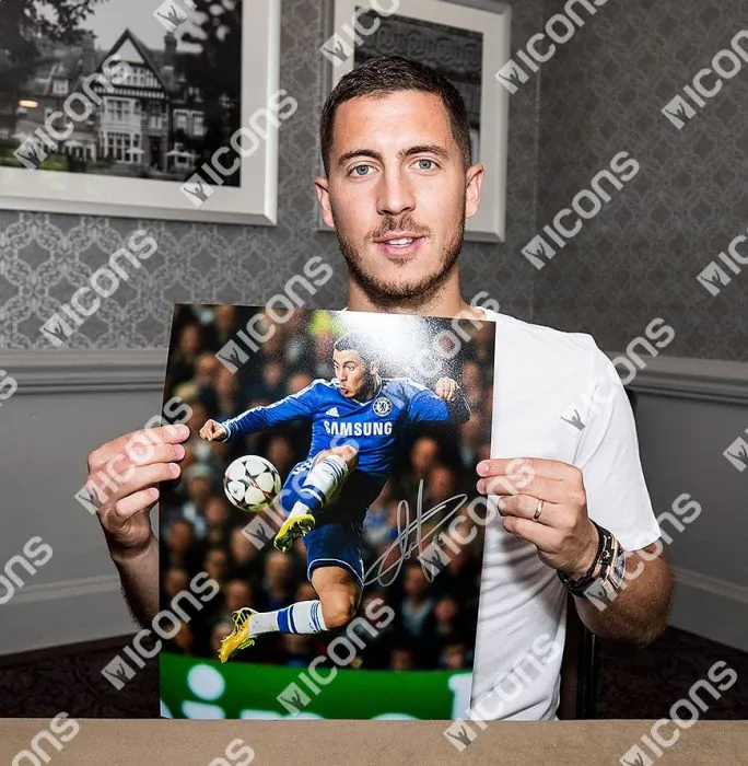 Eden Hazard Signed Chelsea Photo: Master of the Ball