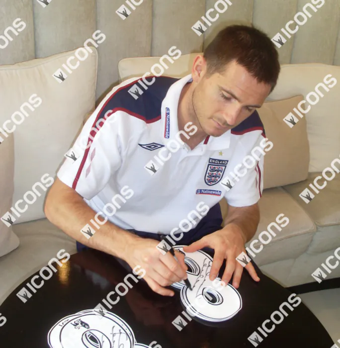 Chemise Signéechelsea Fc Lampard (Encadrée) [Tm-04677