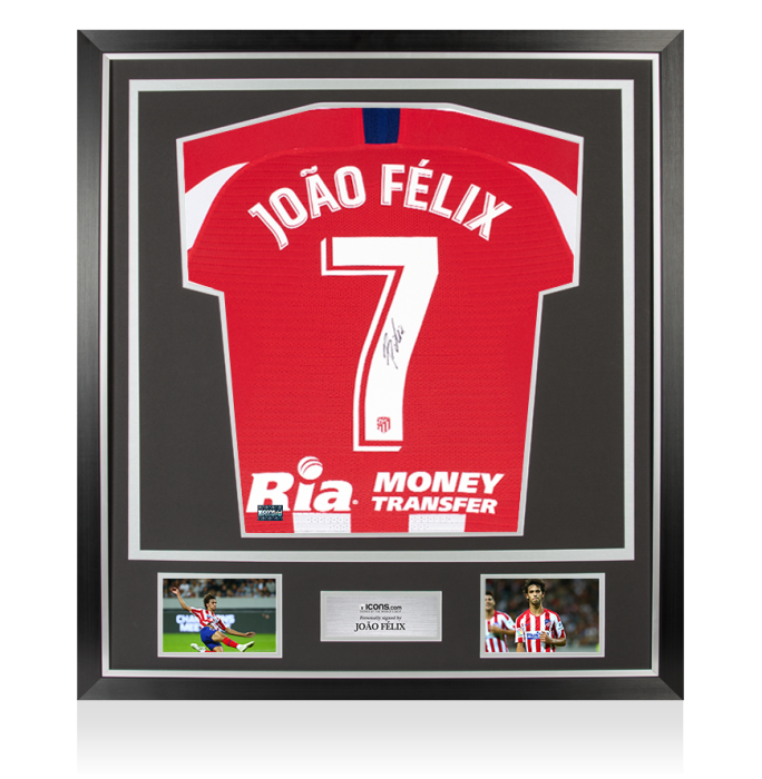 MATCH ISSUE Joao Felix Back Signed Atletico Madrid 2019-20 Home
