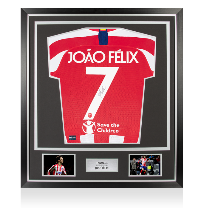 MATCH ISSUE Joao Felix Back Signed Atletico Madrid 2019-20 Home