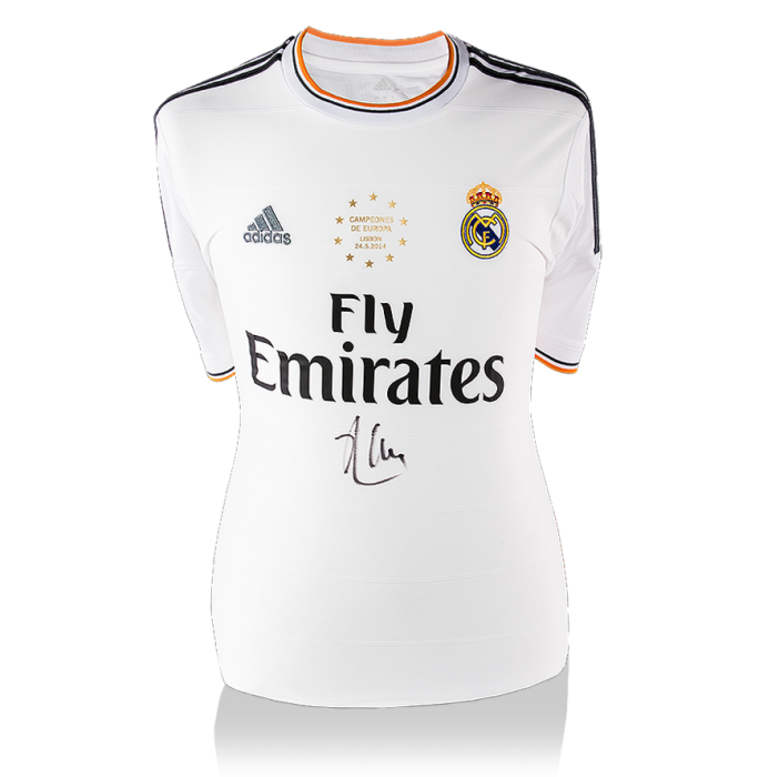 Xabi Alonso Front Signed Real Madrid 2013-14 Home Shirt: Campeones