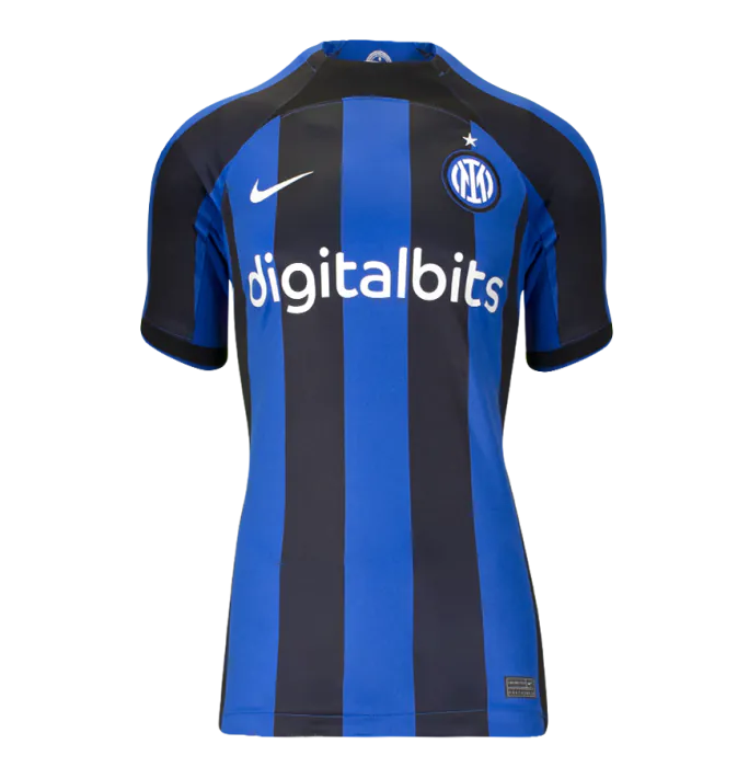 Hernan Crespo Back Signed Modern Internazionale Home Shirt With