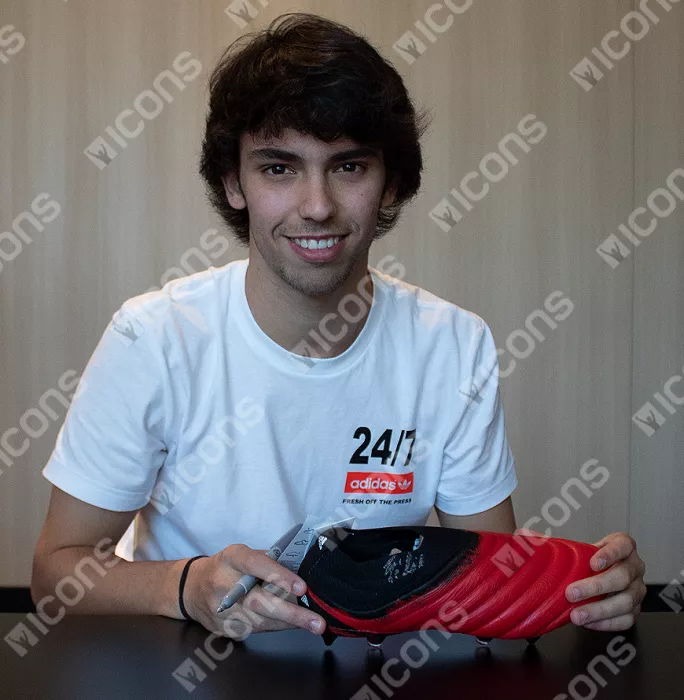 Joao Felix Signed Red Adidas Copa 20 Boot In Bubble Frame