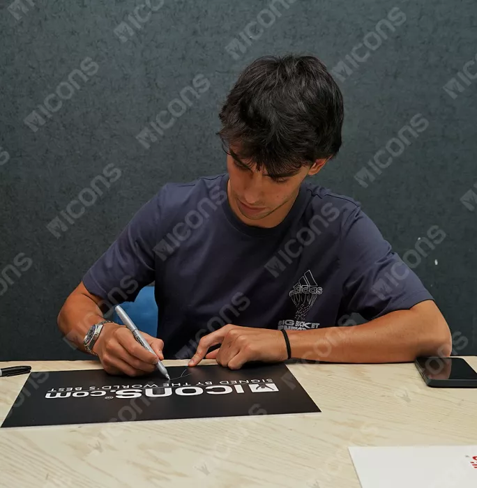 2020-21PANINI オブシディアン Joao Felix サインジャージ Joao Felix Signed AC Milan Away Soccer Jersey #79 with
