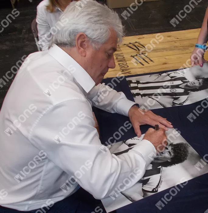 Signing photo