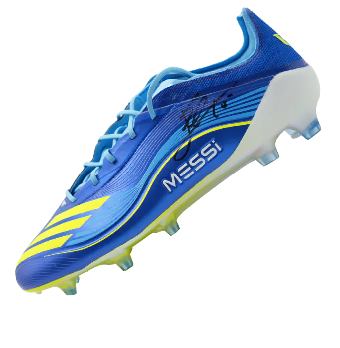 Lionel Messi Official 2022 FIFA World Cup Signed Adidas F50 Elite Boot In  Photo Acrylic