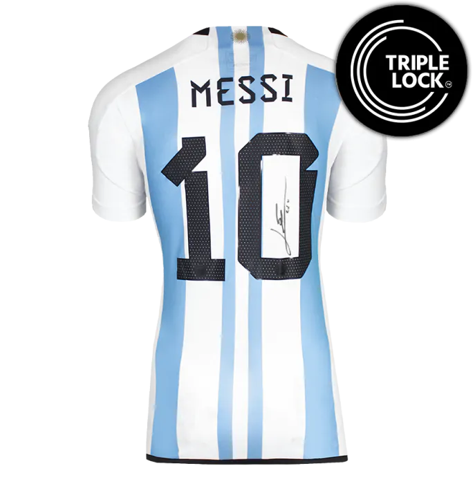 Lionel Messi Official 2022 FIFA World Cup™ Back Signed and Framed
