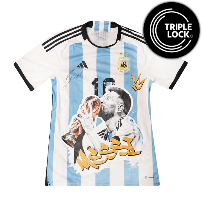 Lionel Messi Official FIFA World Cup™ 2022 Front Signed and Hero