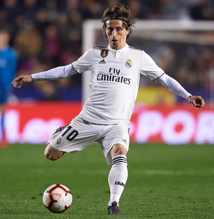 MATCH WORN Luka Modric Signed Real Madrid 2018-19 Home Shirt