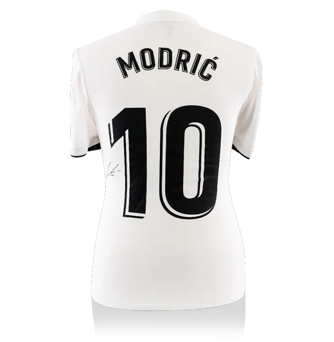 MATCH WORN Luka Modric Signed Real Madrid 2018-19 Home Shirt In