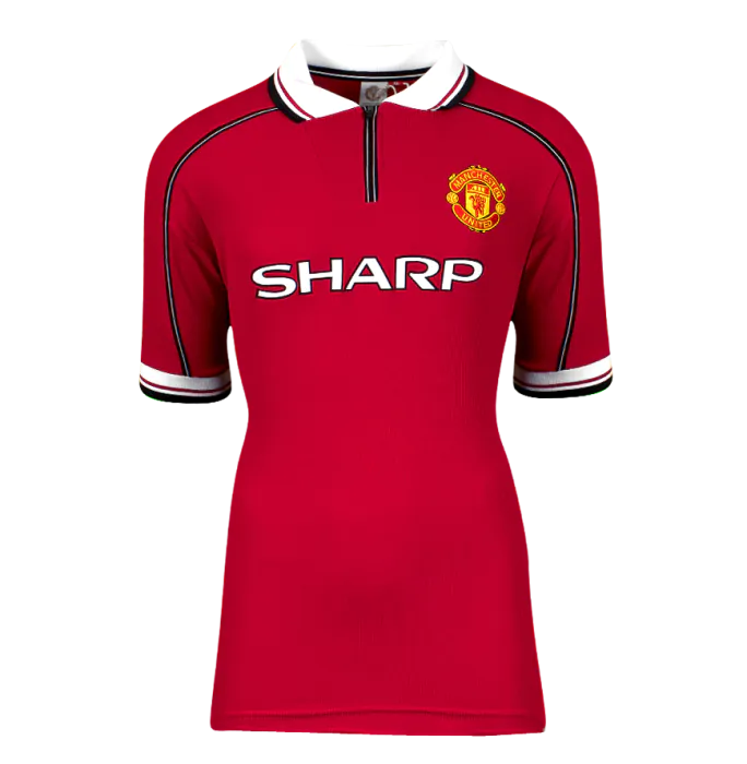 Sir Alex Ferguson Back Signed Manchester United 1999 League Shirt