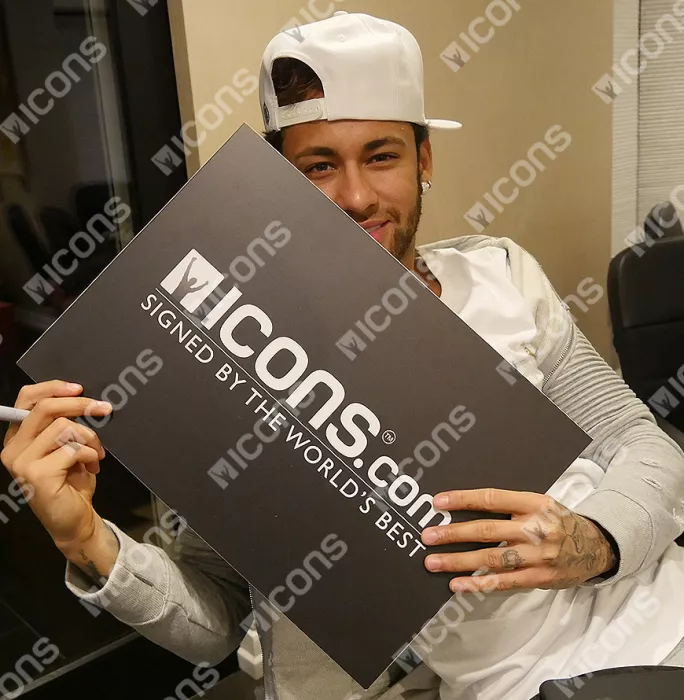 Neymar Jr Signed Plaque and Paris Saint-Germain Photo Frame: Icon of Paris Neymar Jr Signed Plaque and Paris Saint-Germain Photo Frame: Icon of Paris