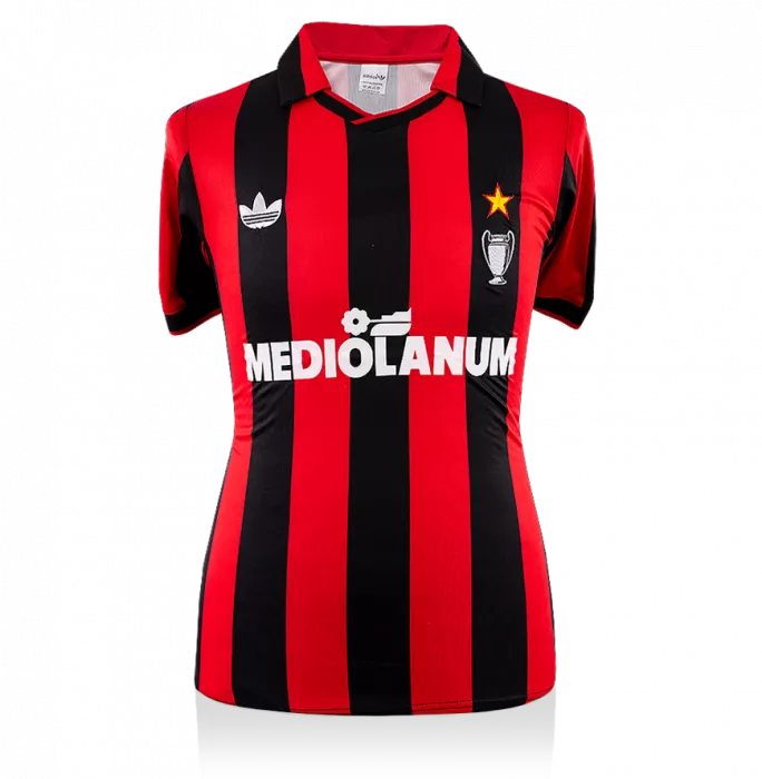 Paolo Maldini Back Signed AC Milan 1990-92 Home Shirt