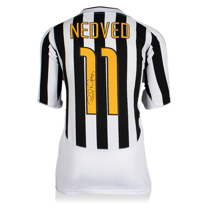 Pavel Nedved Back Signed Juventus 2003-04 Home Shirt