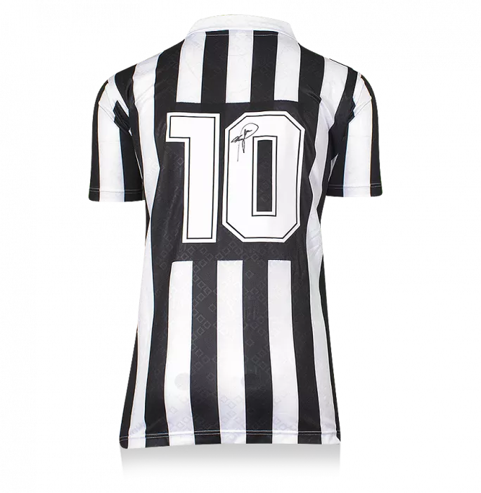 Roberto Baggio Back Signed Juventus 1992-93 Home Shirt With
