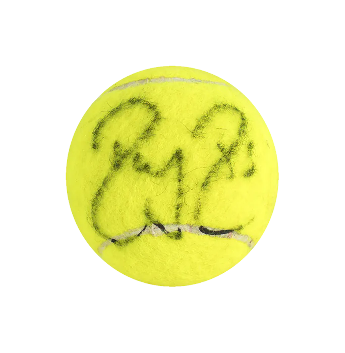 MATCH USED Roger Federer Signed 2008 Wimbledon Tennis Ball In