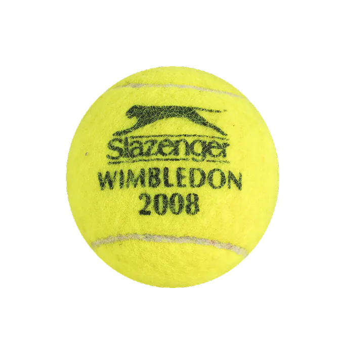 MATCH USED Roger Federer Signed 2008 Wimbledon Tennis Ball In