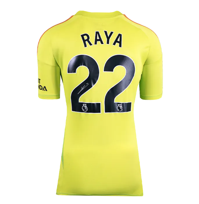 David Raya Official UEFA Champions League Back Signed and Framed