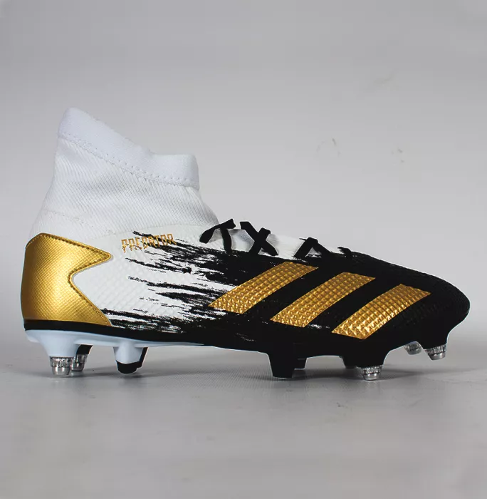 Xavi Signed White, Black & Gold Adidas Predator Boot In