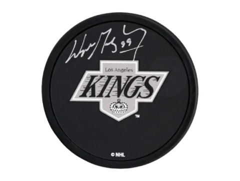 Wayne Gretzky Mustang Vintage LA Kings Hockey Puck