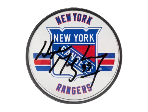 Wayne Gretzky New York Rangers Acrylic Hockey Puck